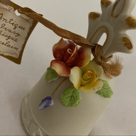 Arnart vintage ivory bisque porcelain mission bell - Picture 6 of 11